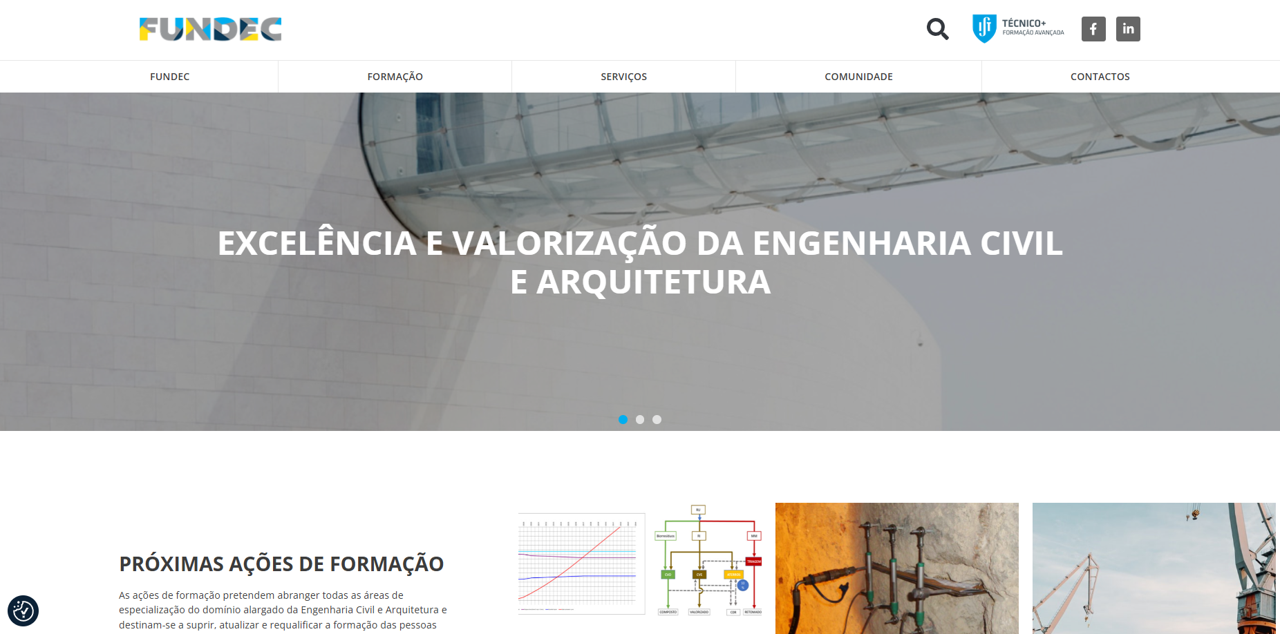 FUNDEC redesigned website