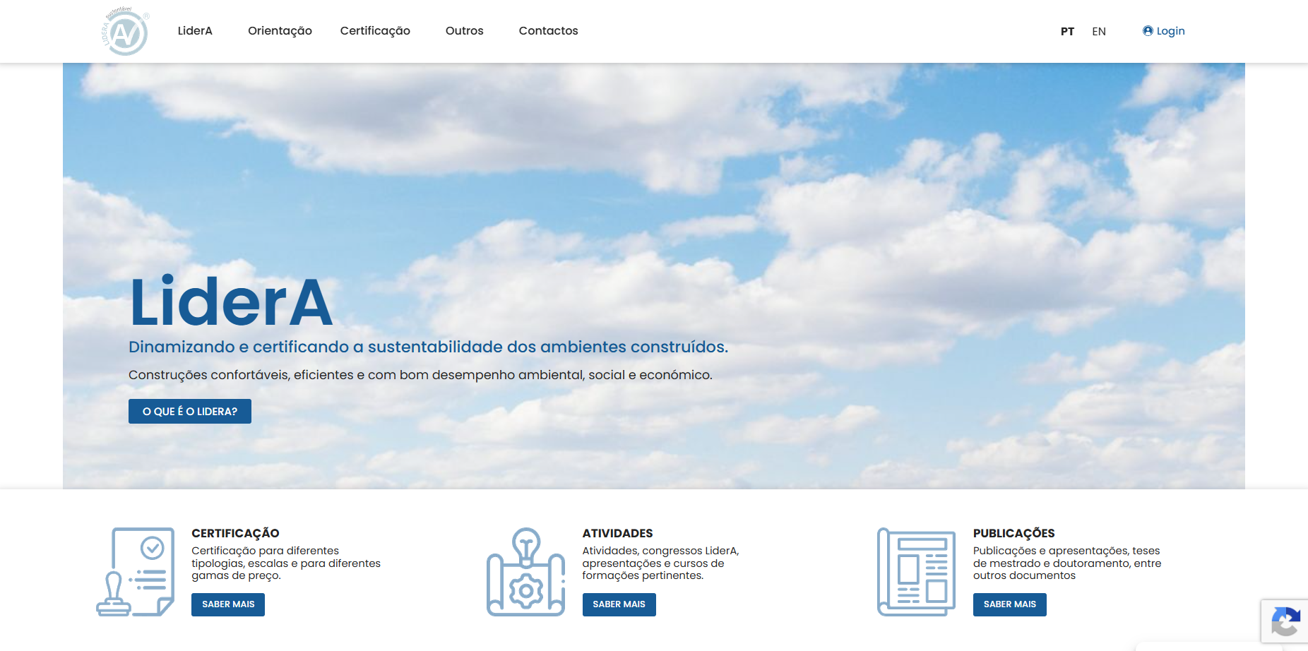 LiderA redesigned website